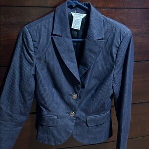 George Women's Dark Blue Pinstripe Blazer and pants